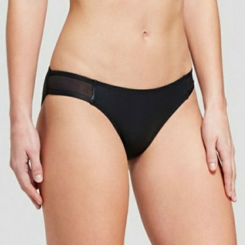 *SOLD* Women's Wet Look Mesh Cheeky Bikini Bottom